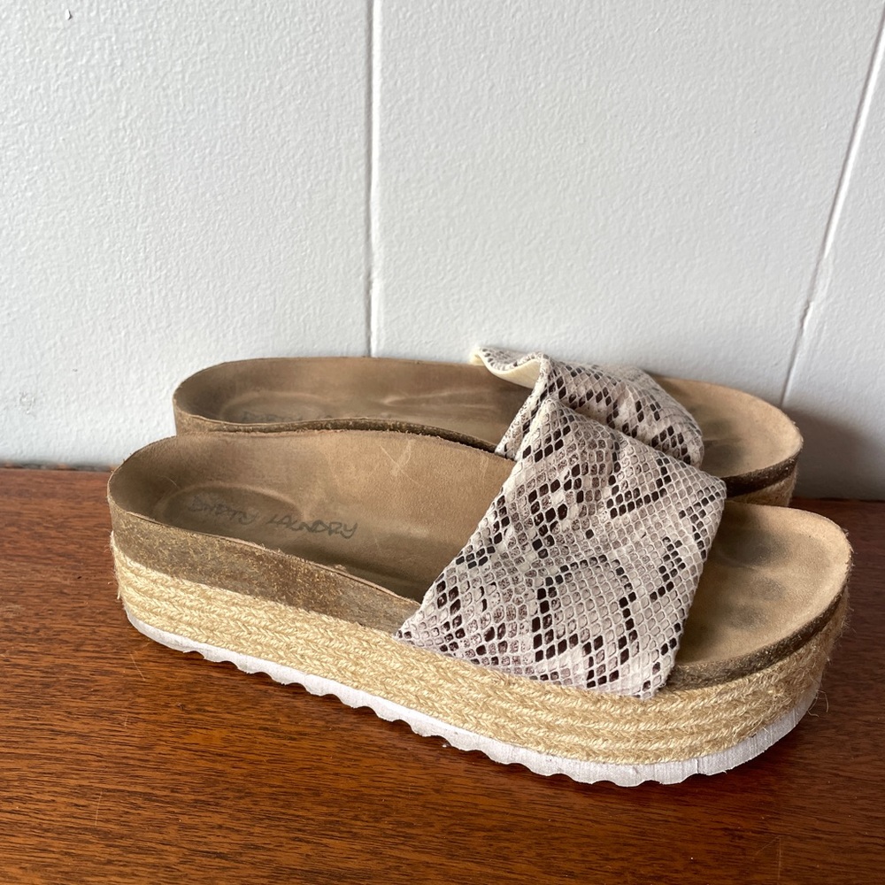 Zebra print platform espadrilles
